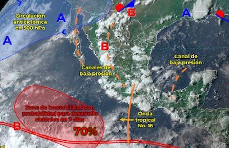 Reportan lluvias puntuales intensas en Guerrero