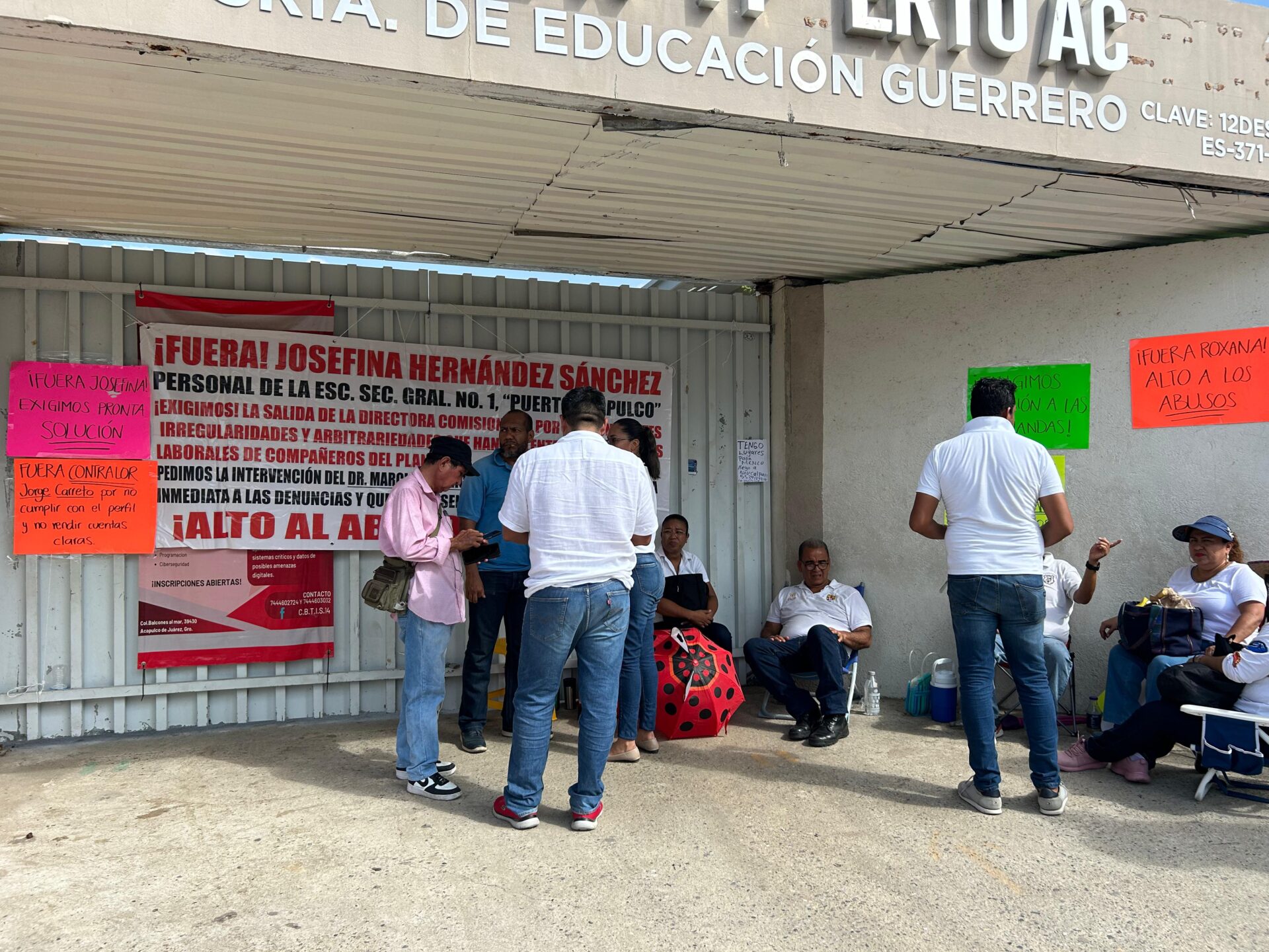 Inician paro laboral en la escuela Secundaria Federal 1 en Acapulco