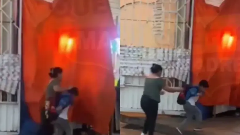 Captan en video a mujer maltratando a un niño en Tlaxcala; se divide opinión en redes