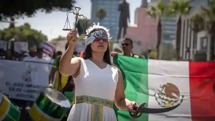 Protestan trabajadores del PJF y estudiantes en diversas entidades contra reforma judicial