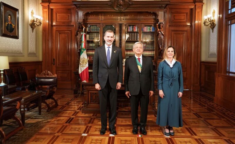 El rey Felipe VI asistió a la toma de protesta de AMLO