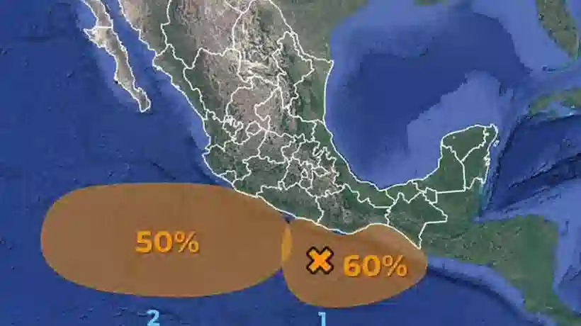 ¡Ahí viene la lluvia! Vigilan zona de baja presión frente a Acapulco