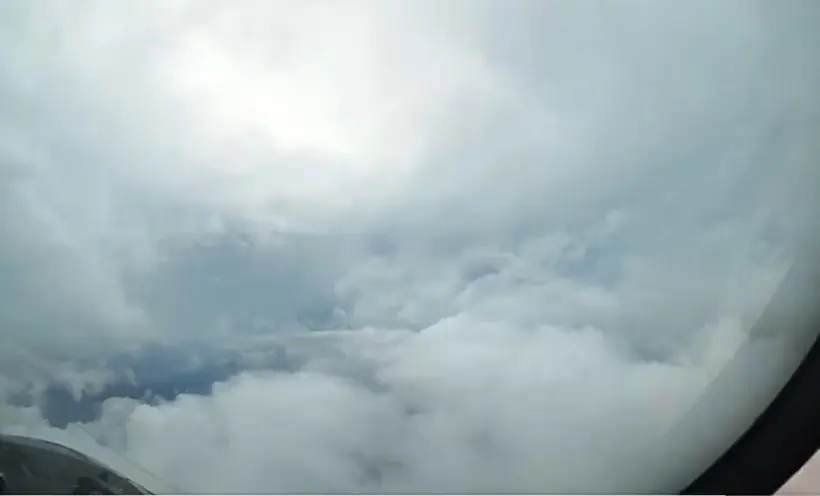 VIDEO: Las impresionantes imágenes de Milton captadas desde un avión cazahuracanes