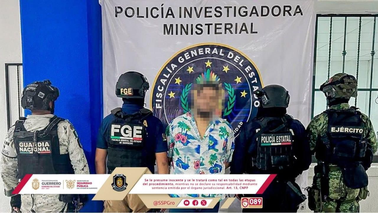 Detienen a objetivo prioritario tras operativo en Acapulco