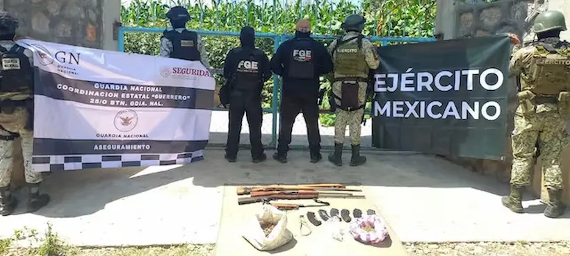 Deja tres muertos enfrentamiento entre Guardia Nacional y sicarios en Tierra Caliente