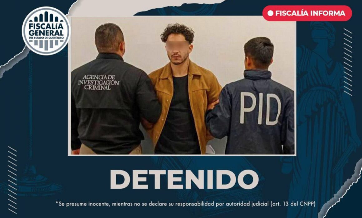 Detienen al autor intelectual de feminicidio en Corregidora tras operación con Interpol