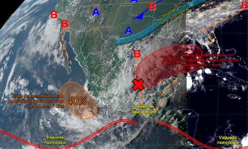 Prevén lluvias intensas en Guerrero hasta la mañana del sábado